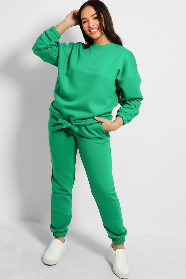 Green jogger set discount womens